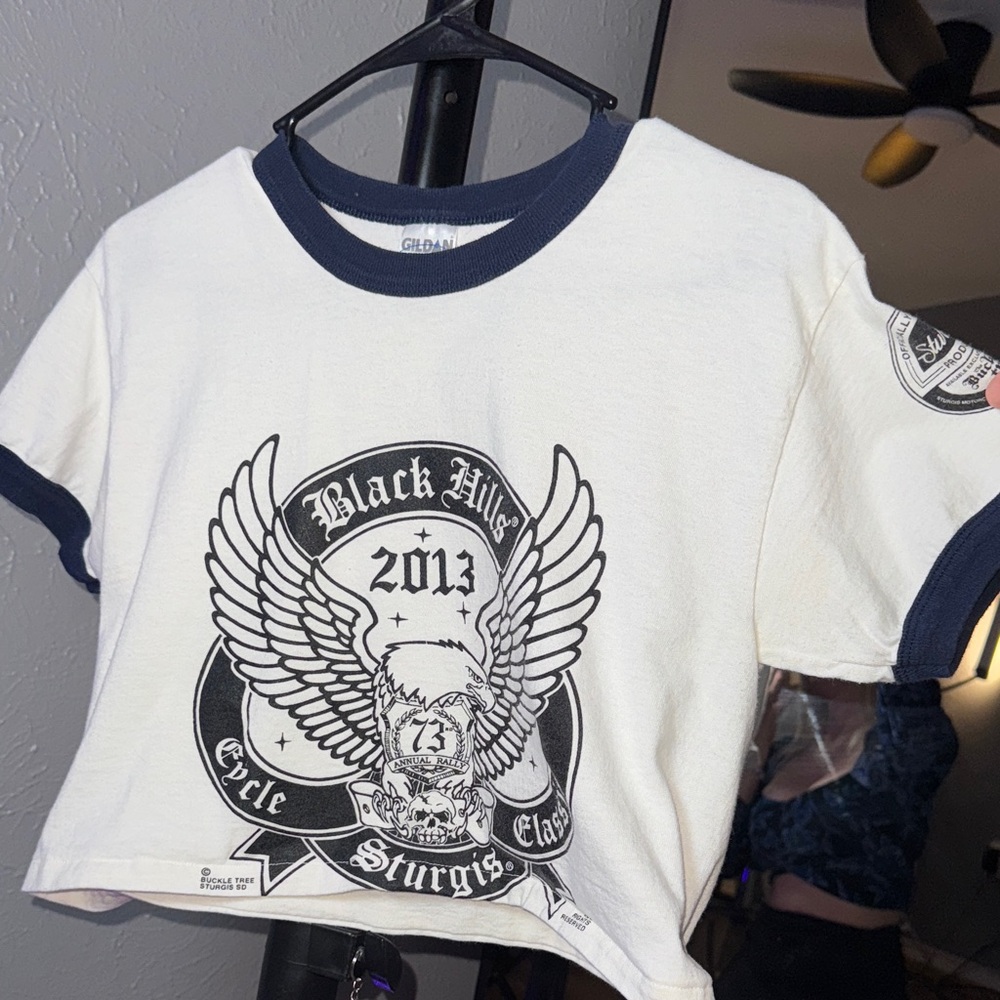 Vintage Sturgis crop top